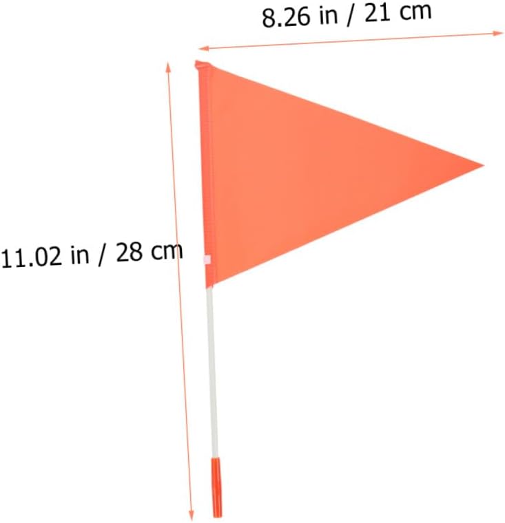UPKOCH 2Pcs Professional Safety Flag for Bicycles Wear Resistant Portable Bike Supply for Team Warning and Nation Flags for High Visibility