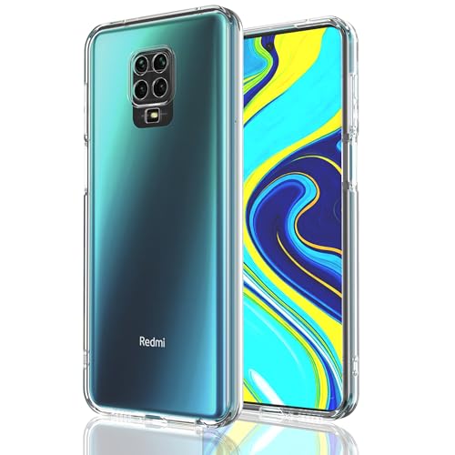 AK Funda para Xiaomi Redmi Note 9S / 9Pro / 9Pro MAX Transparente,Funda Carcasa Protectora Antigolpes Transparente Silicona Suave Case para Redmi Note 9S