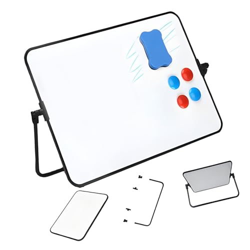 Tableau d'écriture de bureau réglable anti-reflet, petit tableau blanc magnétique 30x42