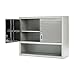 Seville Classics UltraHD Solid Steel Lockable Storage Wall Cabinet w/Adjustable Shelves for Garage, Warehouse, Office, Classroom, 36