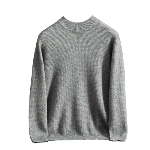 Winter Thickened Sweater for Men 100% Goat Cashmere Pullover Sweater Knitted Solid Casual Thickening Jumper