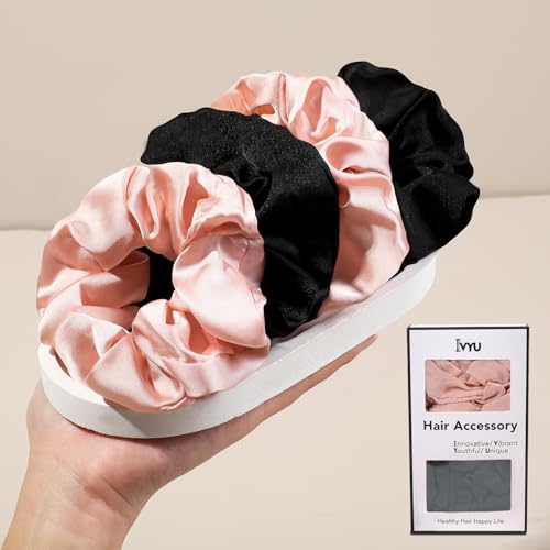 Image of Hair Scrunchies for Women - Hair Ties No Damage Both for Thick Hair or Thin Hair Curl Hair No Crease Scrunchies Ponytail Holder No Hurt Your Hair