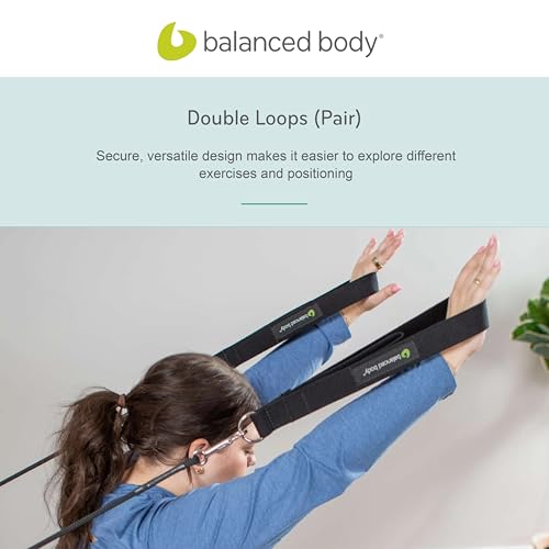 Image of Balanced Body Double Loops, Foot and Hand Straps, Accessories for Pilates Equipment, Workout Equipment for Home Gym or Studio Use, 1 Pair