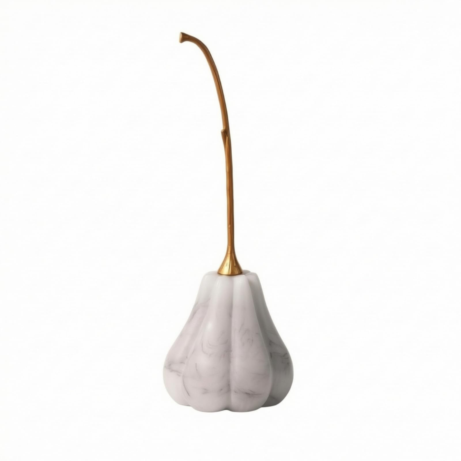 Citrouille avec tige doree decoration de bureau contemporaine et chaleureuse