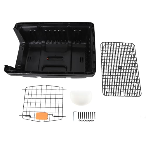 Canil Plástico do Cão, Design Espaçoso Cat Carrier Respirável Malha Circulação de Ar Plástico Dog Cr