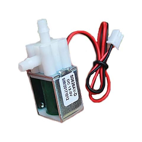 WSDMAVIS 1 Pcs Mini Micro Electric Solenoid Valve DC 12V Normally Closed Magnetic Water Air Control Valve Tools 0-450mmHG Cover