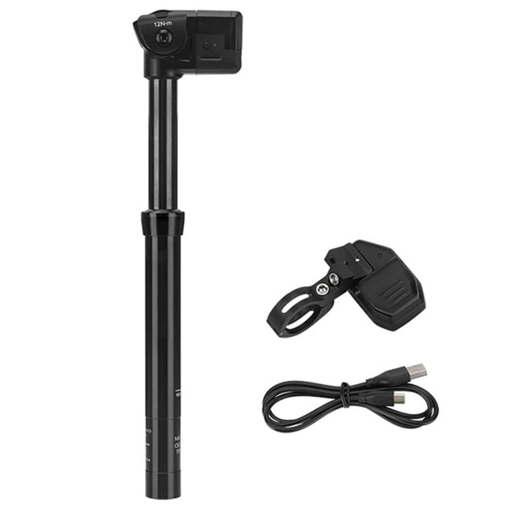 Onchdbfhuu Bike Wireless Dropper Electric Seatpost 150mm Automatic Lifting Travel IP67 Waterproof Rechargeable 30.9
