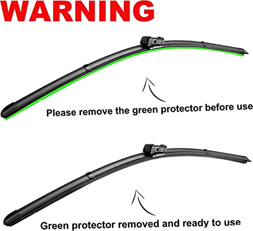 Autoboo 28"+28" Windshield Wipers With 15 Inch Rear Wiper Blade Replacement For Ford Edge 2015 2016 2017 2018 2019 2020 2021-Original Factory Quality (Pack Of 3) #TOP6