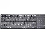 La distance sans fil est 6-10 mètres.Le nombre de touches du clavier est: 83 touches standard et 18 touches tactiles.