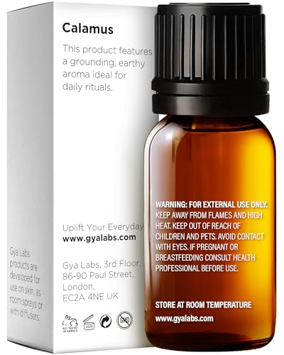 Image of 100% Pure Calamus Essential Oil - 0.34 Fl Oz - Calamus Oil for Hair, Skin, Diffuser, Aromatherapy & DIY Candle Making Scent