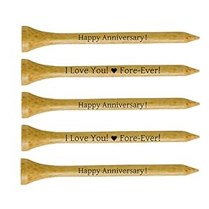 Anniversary Day Gifts for Husband – 3-1/4 inch Wood Golf Tees Bulk – Anniversary Day Gift from Wife Girlfriend – Wedding Present Ideas for Him Men Boyfriend White