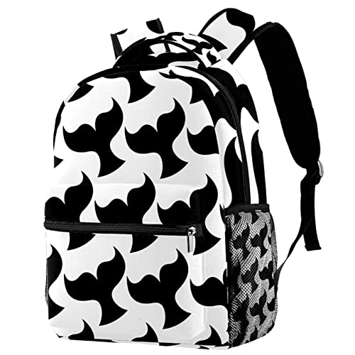Sac à dos de voyage mixte imprimé sirène idéal pour les cours en fac