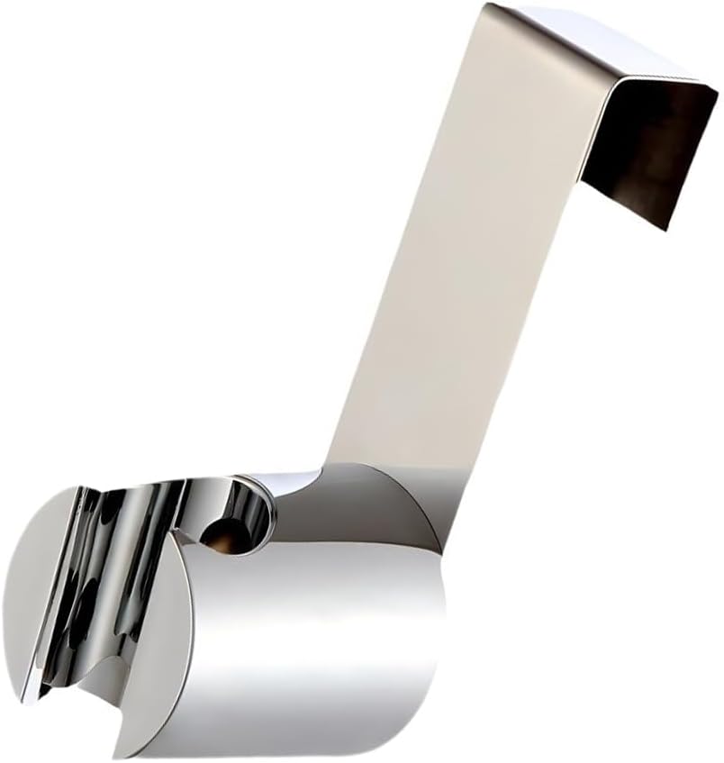 Bidet Sprayer Holder for Toilet Attachment, Bathroom Hanging Bracket, Diaper Sprayer Holder, Stainless Steel Holder for Hand Shower, Toilet Bidet Sprayer, Silver, 1Pack