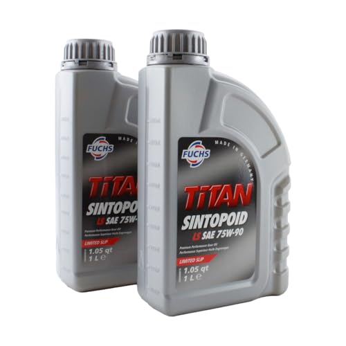Fuchs 2 Liter TITAN SINTOPOID LS SAE 75W-90 Gear Oil (2 x 1L)