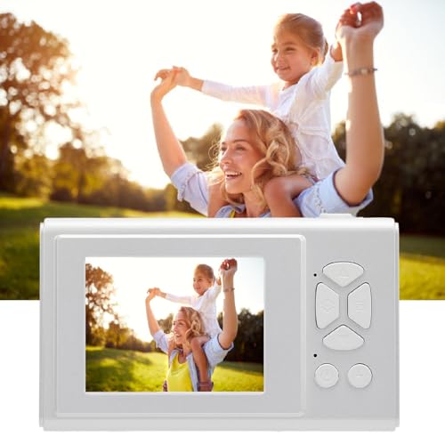 Câmera Digital 4K, Câmera CCD Vintage Câmera Compacta de 48 MP Com Tela de 2,4 Polegadas, Zoom Digit