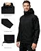 ACCNUO Regenjacke Herren Wasserdicht Atmungsaktiv Regenanzug Freizeitjacke Kapuze Regenjacke Geeignet für Wandern Bergsteigen Angeln und Jagen