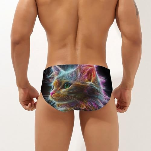 Thunder Cat Colorful Spirit God Men's Swimsuit Bikini Briefs Swim Underwear Stretchy Swimwear3