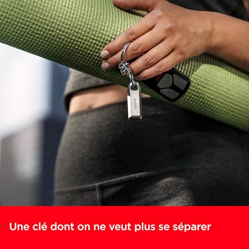 SanDisk 128 Go Ultra Luxe Clé USB Type-C, USB 3.2 Gen 1 avec Finition Haut de Gamme en métal, jusqu'à 400 MB/s