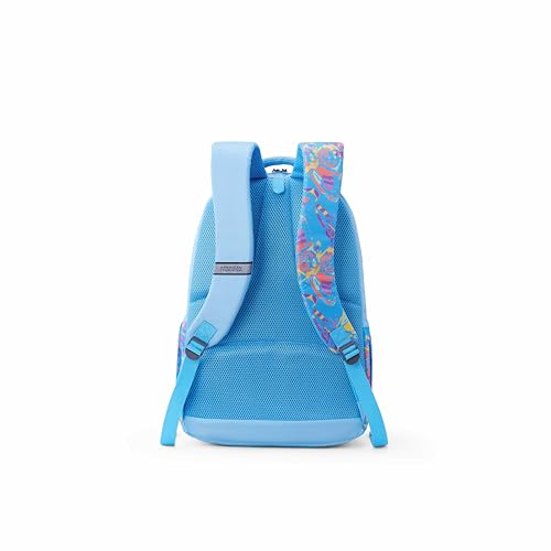 Image of American Tourister Lit | 36 Ltrs | 3 Compartments | Bottle Pocket | Ergonomic Padded Back Panel & Shoulder Straps | Secondary School Backpack | 1 Year International Warranty | Butterfly Blue
