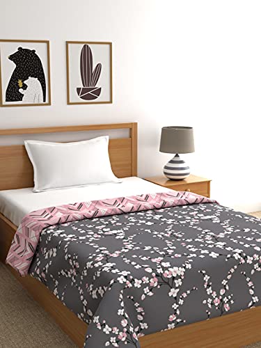 Image of Trident Reversible Queen Dohar, Microfiber, Dohar Double Bed, Queen Size Blanket, Super Soft Quilt, Comfort Living Dohar Collection 90 GSM, Peach Blush, Single