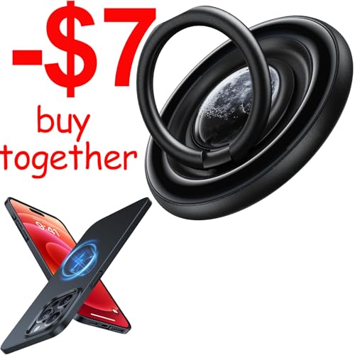Magnetic Case & Magnetic Phone Grip Ring Holder Kickstand
