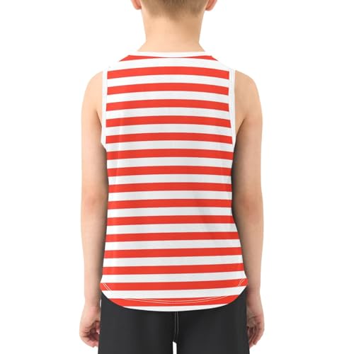 Striped Tank Tops for Boys Toddler Sleeveless T-Shirts Breathable Workout Tees Youth Summer Clothes2