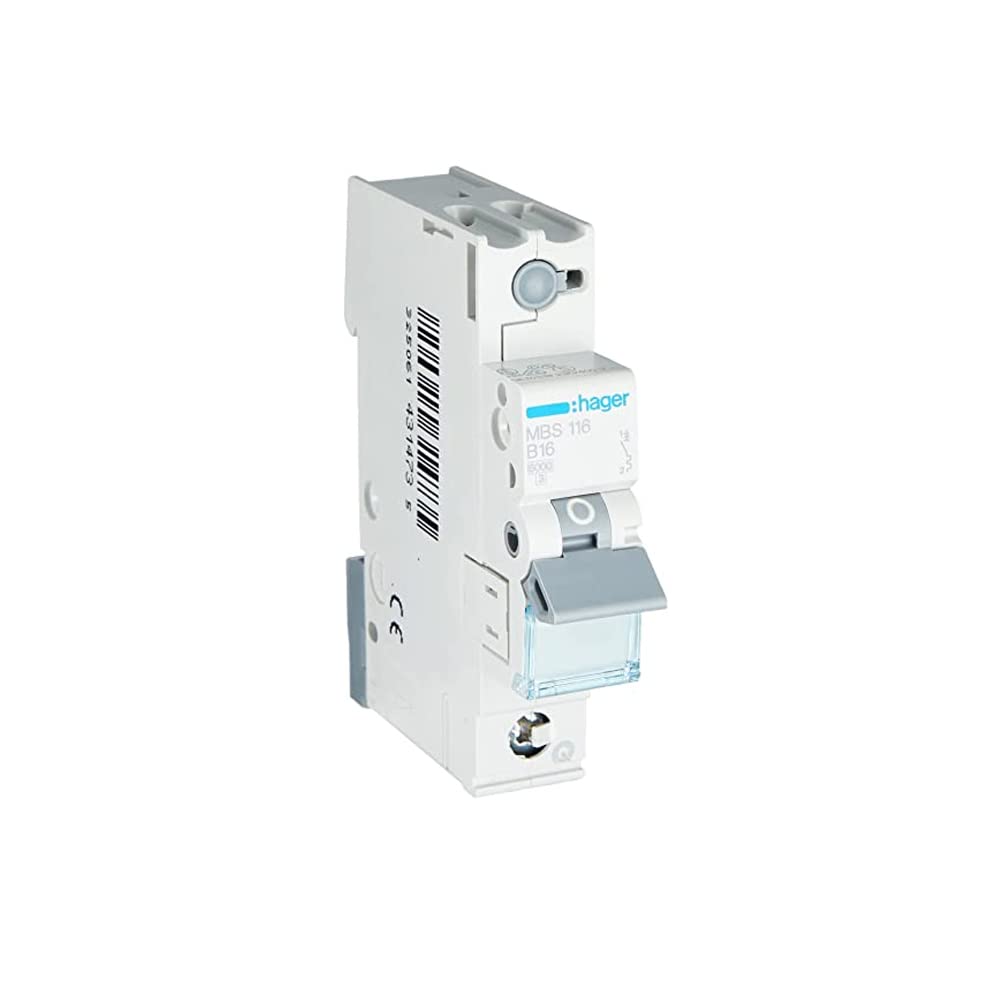 Circuit Breaker 16A MS116 Quick Connect 1 pin 6kA B Character.