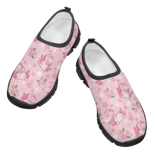 Cute Cartoon Animal Boys Girls Slip On Casual Shoes Lightweight Fashion Sneakers Breathable Mesh Tennis Shoes Non-Slip Flat for Little Kids SizeUS 11-154