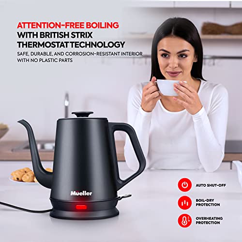 Mueller Hervidor eléctrico de cuello de cisne, verter sobre tetera de café y tetera, control de temperatura variable… - Imagen 7