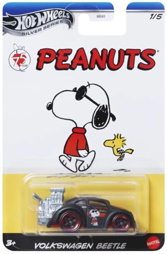 Hot Wheels Peanuts Snoopy Volkswagen Beetle miniatura 1