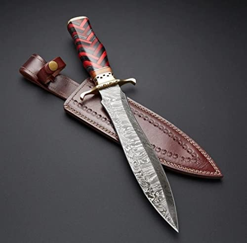 Handmade DAMASCUS Dagger, Custom Damascus Knife, 15.0