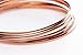 16 Gauge, 99.9% Pure Copper Wire (Half Round) Dead Soft CDA #110 Made in USA - 25FT by CRAFT WIRE