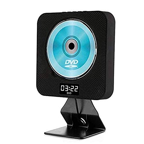 Bluetooth DVD/CD-Player Tragbarer Eingebauten HiFi Lautsprechern Wandmontage Home Audio Boombox Mit Fernbedienung FM-Radio,Schwarz