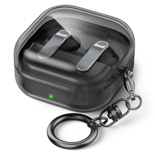 AhaStyle �N���A�P�[�X�iSamsung Galaxy Buds4 (2026) & Galaxy Buds4 Pro (2026) �p�j[���ϖh�~] �\�t�gTPU�ی�J�o�[ �X�L�� �T���X�� Galaxy Buds4 �V���[�Y��p�݌v �L��/���C��