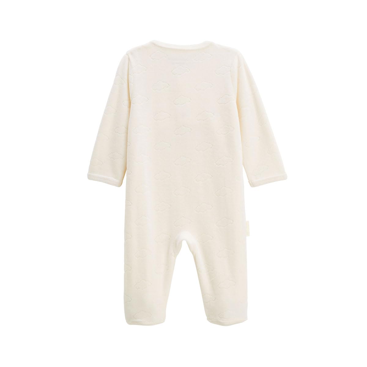 Petit Béguin Pyjama bébé velours ouverture pont Câlins