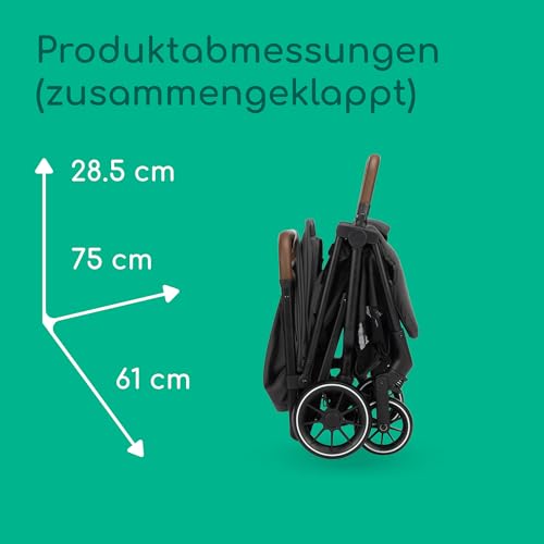 Bebeconfort Mane, Duo Geschwisterwagen, 0+ bis 22 kg, Automatisches Klappsystem, Liegeposition, Drehbare Sicherheitsbügel, 5-Punkt-Gurt, Mesh-Fenster, Regenverdeck, Tasche (8 kg), Mineral Graphite