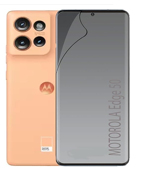 Image of Blacksheep High Sensitivity Hydrogel Screen Protector Compatible with Motorola Edge 50 Matte Transparent Soft TPU Protective Film [Fingerprint Unlock Compatible] [Clear HD]