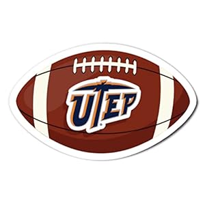 The University of Texas at El Paso UTEP Miners Vinyl Decal Laptop Water Bottle Car Scrapbook (Football Logo Sticker)