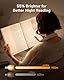 enclize Hals Leselampe Buch Wiederaufladbar, Leselicht für Buch im Bett, 3 Helligkeitsstufen, Leichtes, komfortables Design, Langlebig, Leselampe Hals Perfekt zum Stricken, Basteln, Camping (Grau)