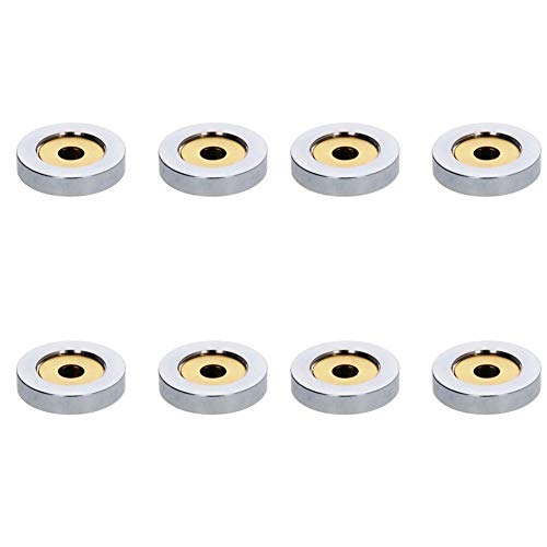 MroMax 飾りビス 化粧ビス 飾りビスキャップ ステンレス 化粧ビスキャップ ビスキャップ セット 装飾キャップ付き ネジ付き 留金具 表札 銅 全長25mm キャップ直径25mm ネジ直径3.5mm 8個入り