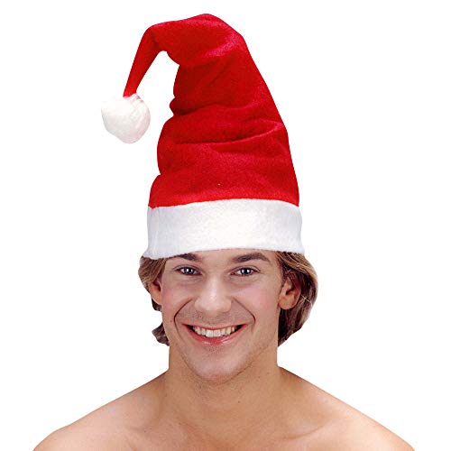 Preisvergleich Produktbild Widmann 1500C - Weihnachtsmannmütze, Stoffmütze, Nikolausmütze, Weihnachten, Mottoparty, Karneval