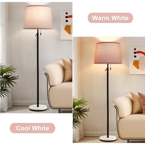 Lampshades Set of 2 for Table Floor Lamp, Drum Lamp Shades, 12.7" Top x 12.7" Bottom x 10" High, Natural Linen Hand Crafted, Lamp Shade Harp Holder Included