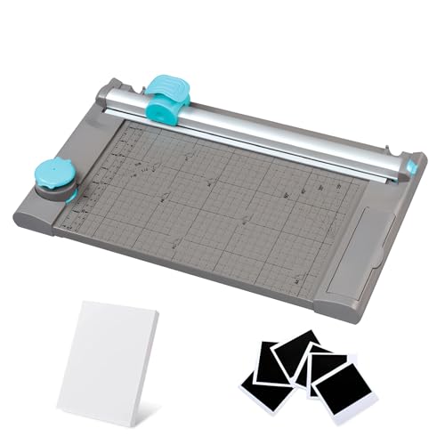 Massicot manuel 5 en 1 et guillotine A4 de bureau avec 3 couteaux