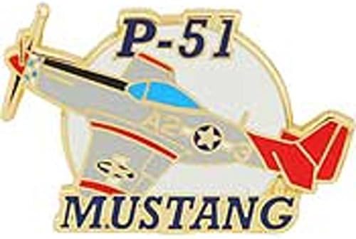 P-51 Mustang Airplane Pin 1 1/2" image 2