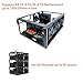 Yeiwenl DIY Computer Case PC Frame Desktop Chassis Stackable Rack Stand Open Air case Supports ATX ITX MacroATX E-ATX X79 X99 Motherboard, can be Stacked up to 10 Layers