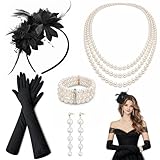 kelav Accessoires Des Années 20 Gatsby Set, 6 Pièces Accessoire Année...
