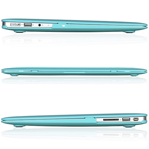 Kuzy Compatible with MacBook Air 11 inch Case A1465 A1370 Soft Touch Hardshell Cover for 11 inch MacBook Air Case 11.6 inches, Teal