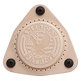 SofHold Gun Magnet Mount for Vehicle & Home Made in USA Hand Crafted Leather Strong Heavy Duty 50lbs Magnet Mount Pistol Rifle Shotgun Holder Magnetic Holster (American Patriot Natural)