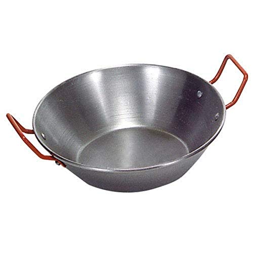 Sarten Honda Pulida Con Asas 34 Cm.