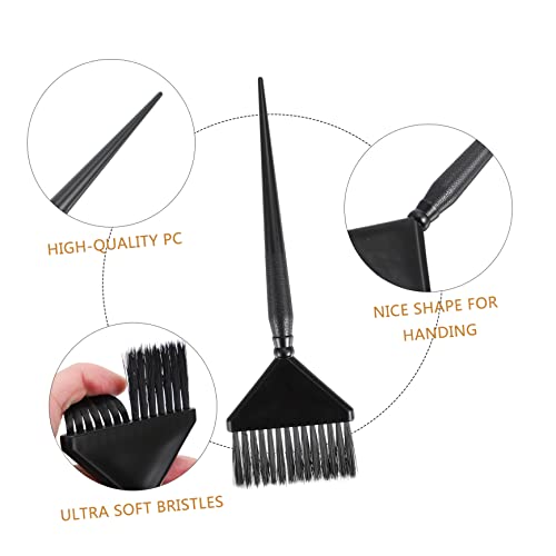minkissy 9 Peças Escova De Cor De Cabelo Escova De Tintura De Cabelo Kit De Branqueamento De Cabelo